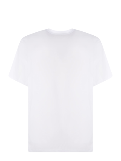 Shop Msgm T-shirt  In Cotton In Bianco