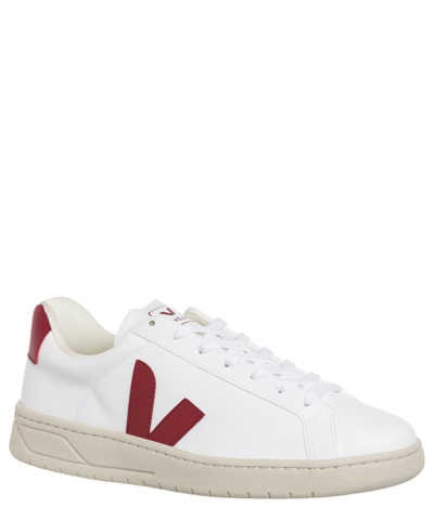 Shop Veja Urca Cwl Leather Sneakers In White - Marsala