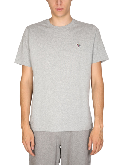 Shop Ps By Paul Smith "zebra" T-shirt In Grey