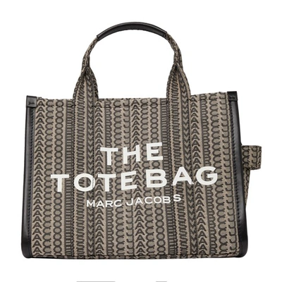 Shop Marc Jacobs The The Monogram Medium Tote Bag In Beige_multi