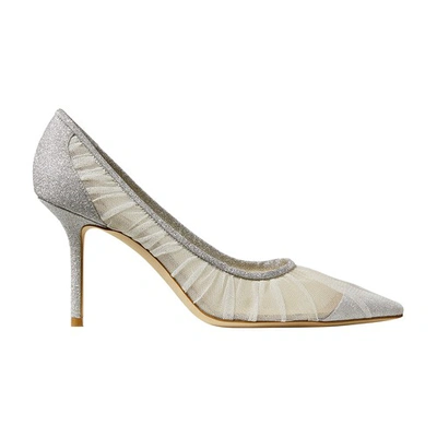 Shop Jimmy Choo Love 85 Pumps In Ivory Silver