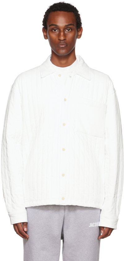 Shop Jacquemus Off-white 'la Surchemise Matelas' Shirt