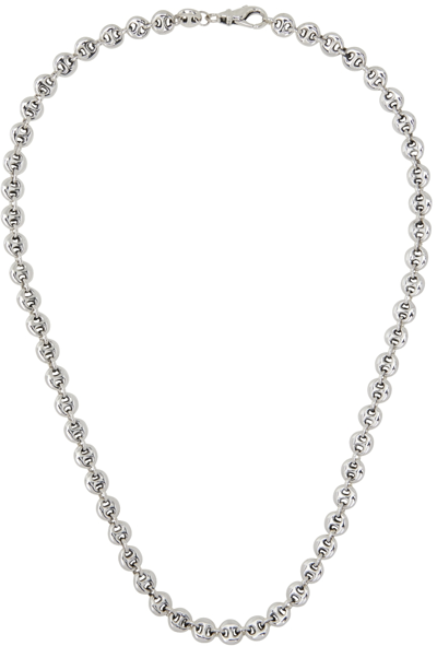 Shop Sophie Buhai Silver Small Circle Link Necklace In Sterling Silver