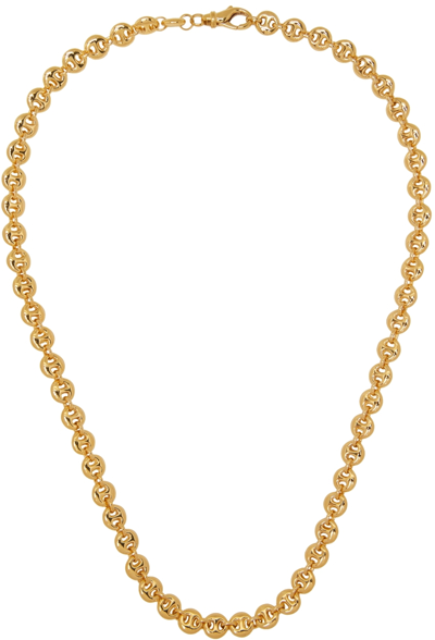 Shop Sophie Buhai Gold Small Circle Link Necklace In 18k Gold Vermeil