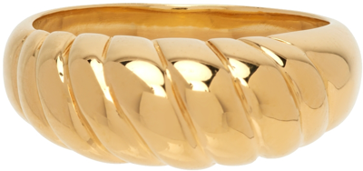Shop Sophie Buhai Gold Small Shell Ring In 18k Gold Vermeil