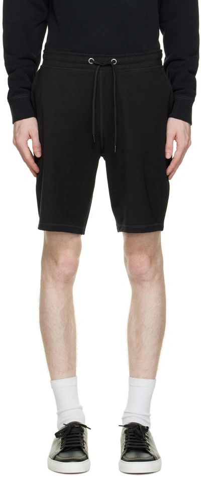 Sunspel Active Relaxed-fit Stretch-jersey Shorts In Bkaa Black