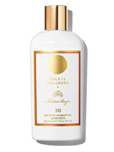 Shop Soleil Toujours Solstice Shimmer Oil Sunscreen Spf30 In Neutrals