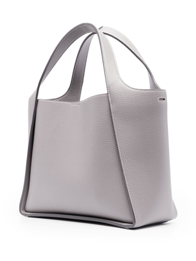 Shop Stella Mccartney Stella Logo Crossbody Bag In Grey