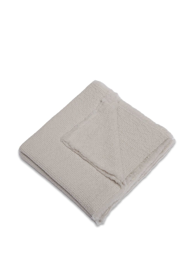 Shop Cassina Wool Nid Blanket In Neutrals