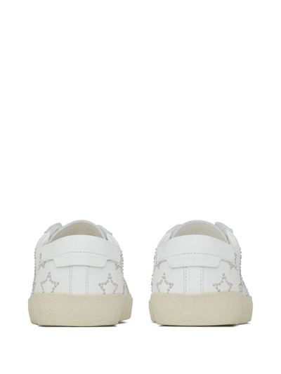 Shop Saint Laurent Court Classic Sl/06 Star Sneakers In White