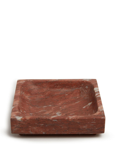 Michaël Verheyden Marble 15cm Square Tray In Red