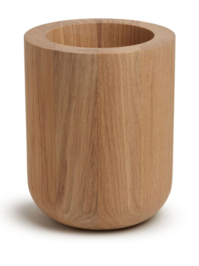 Shop Michaël Verheyden Oak Busk 23cm Vase In Brown