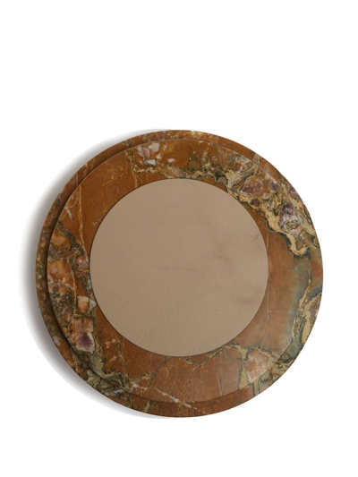 Shop Michaël Verheyden Marble Serve Box 33cm Dish In Brown