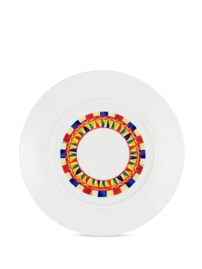 Dolce & Gabbana Porcelain Bread Plates (set Of 2) In Green