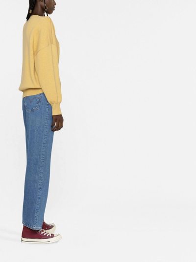 Levi's Ribcage Straight Ankle Jeans In Blue