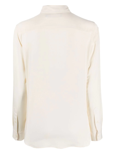 Shop Lauren Ralph Lauren Kristy Long-sleeved Shirt In Winter Crm