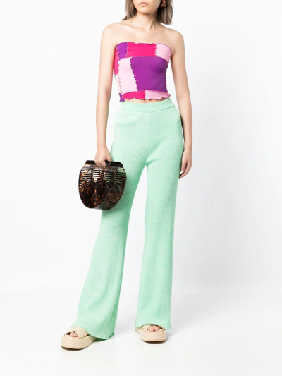 Sherris Colour-block Bandeau Top In Pink