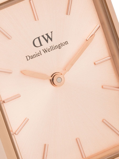 Shop Daniel Wellington Quadro Unitone 20x26mm In Pink