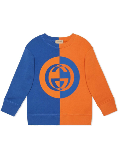 Gucci Kids Children s Felted Cotton Sweatshirt In Orange ModeSens