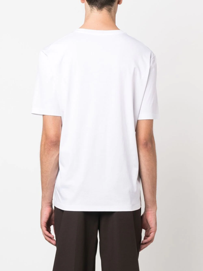 Jil Sander Classic Short Sleeve Cotton Jersey T-shirt In White