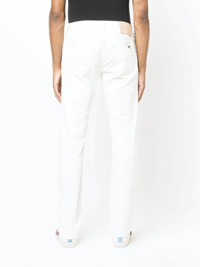 Shop Jacob Cohen Nick Slim-cut Jeans In White