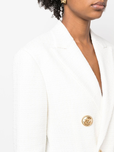 Shop Dsquared2 Fitted Double-breasted Suit Skirt In White