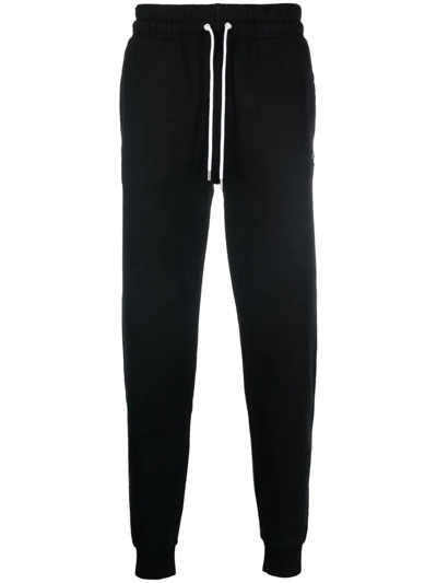 Shop Maison Kitsuné Tricolour Fox-patch Classic Jog Pants In Black