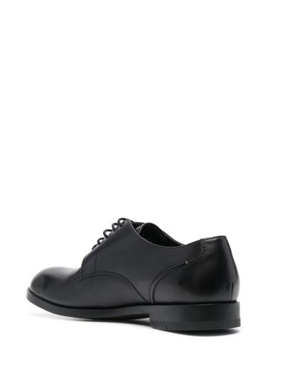 Zegna Black Siena Flex Derby In Black