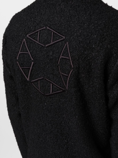 Shop Alyx Elevated Half-zip Sweater In Blk0001