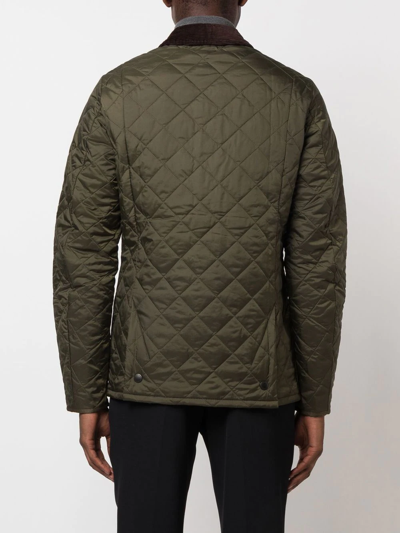 Shop Barbour Quilted Shirt Jacket In Green