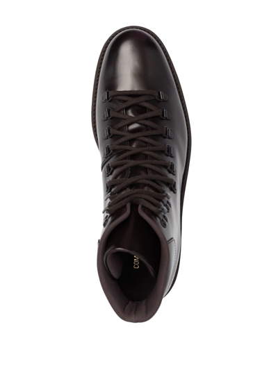 Shop Common Projects Lace-up Leather Ankle Boots In Brown