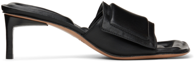 Shop Jacquemus Black 'les Mules Piscine' Heeled Sandals In 990 Black