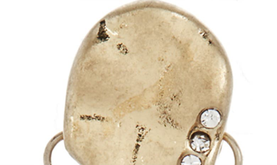 Shop Melrose And Market Molten Leaf Chandelier Earrings In Gold