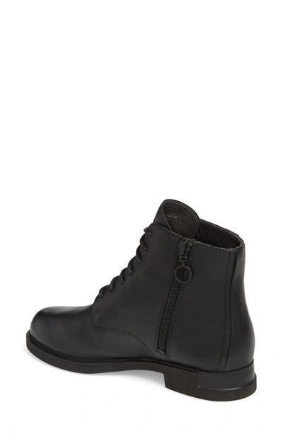 Shop Camper Helix Lace-up Bootie In Black Leather