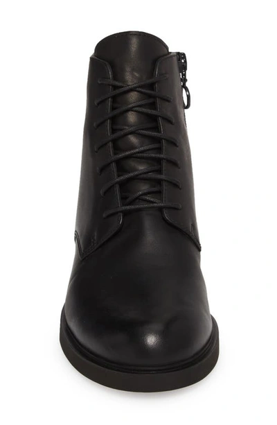 Shop Camper Helix Lace-up Bootie In Black Leather