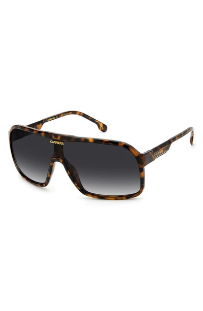 Shop Carrera Eyewear 99mm Oversize Rectangular Sunglasses In Havana / Grey Shaded