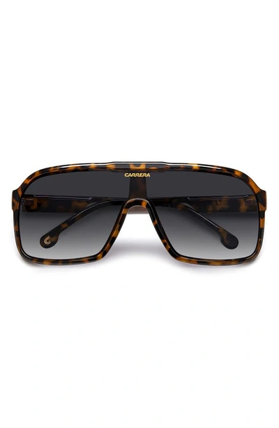 Shop Carrera Eyewear 99mm Oversize Rectangular Sunglasses In Havana / Grey Shaded