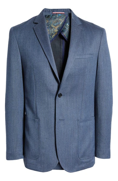 Shop Daniel Hechter Haven Twill Wool Blend Sport Coat In Blue