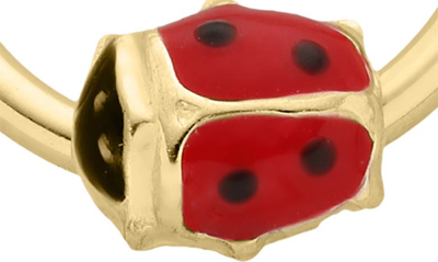 Shop Mignonette 14k Gold Ladybug Hoop Earrings