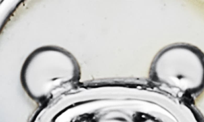 Mignonette Sterling Silver Teddy Bear Stud Earrings In Silver