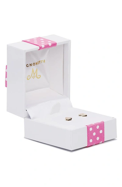 Mignonette 14k Gold & Cubic Zirconia Unicorn Stud Earrings In Gold