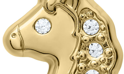 Mignonette 14k Gold & Cubic Zirconia Unicorn Stud Earrings In Gold