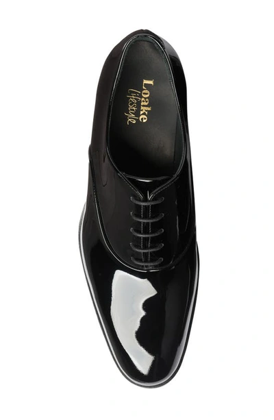 Shop Loake Patent Leather Oxford In Black
