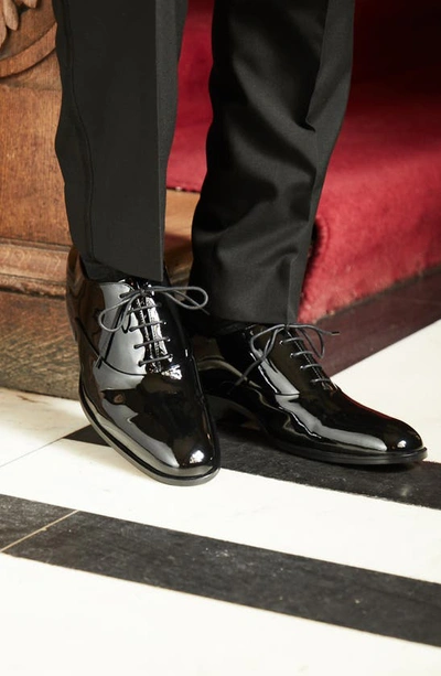 Shop Loake Patent Leather Oxford In Black