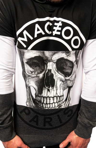 Shop Maceoo Paris Cotton Blend Logo Hoodie In Grey