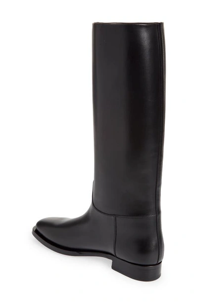 Shop The Row Grunge Calfskin Riding Boot In Black