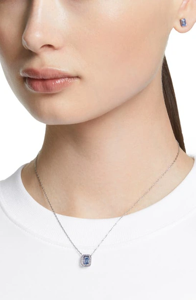 Shop Swarovski Millenia Pendant Necklace & Stud Earrings Set In Blue