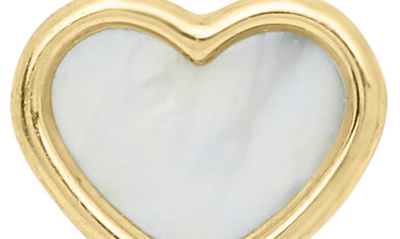 Shop Mignonette 14k Gold & Mother-of-pearl Heart Stud Earrings