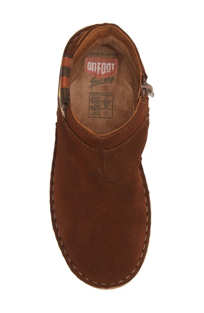 On Foot Silken Waterproof Suede Bootie In Tan