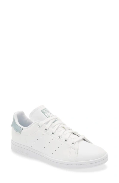 Shop Adidas Originals Primegreen Stan Smith Sneaker In White/ Magic Grey/ Ecru Tint